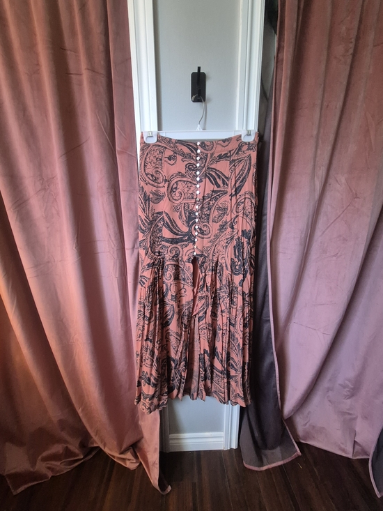 Free People Dresses & Skirts - Free People Rust and Black Paisley Maxi Skirt